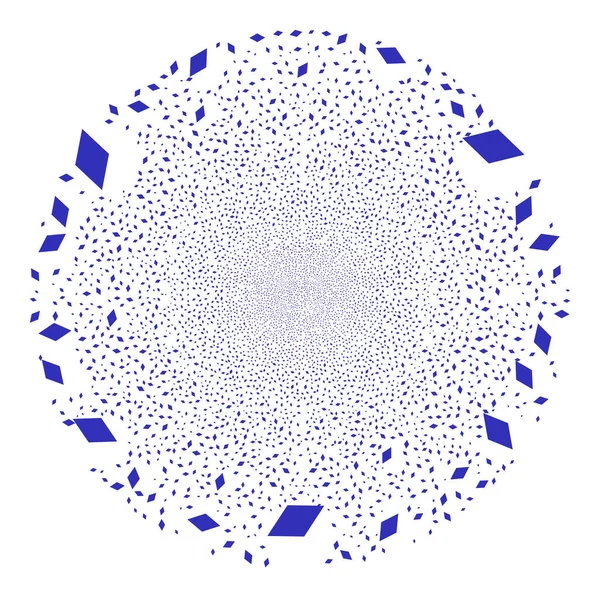 Ромб Ікона Феєрверки круглий кластер — стоковий вектор