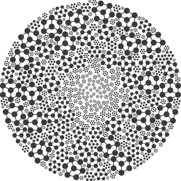 Коллаж "Круглые узлы" — стоковый вектор