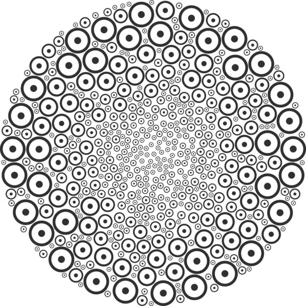 Sphere Center Icon Burst Round Globula Collage — стоковий вектор