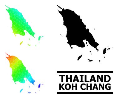 Çapraz Gradyanlı Koh Chang 'in Çokgen Gökkuşağı Haritası