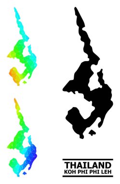 Üçgen, Koh Phi Leh 'in Çapraz Gradyanlı Hayalet Renkli Haritası