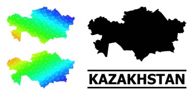 Kazakistan 'ın Çapraz Gradyanlı Üçgeni Spektrum Haritası