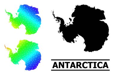 Antarktika 'nın Çapraz Gradyanlı Çokgen Spektral Renkli Haritası