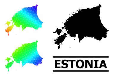Çapraz Gradyan ile Estonya Çokgen Spektrum Haritası