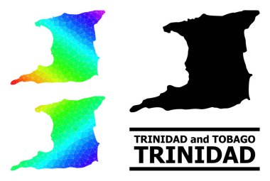 Çapraz Gradyan ile Trinidad Adasının Çokgen Renkli Haritası
