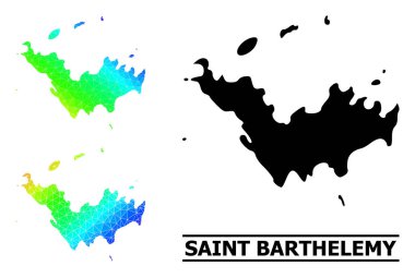 Aziz Barthelemy 'nin Çapraz Gradyanlı Çokgen Renkli Haritası