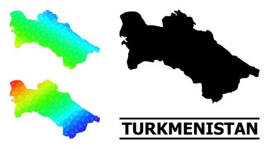Türkmenistan 'ın Çapraz Gradyanı Üçgenle Dolu Spektrum Haritası