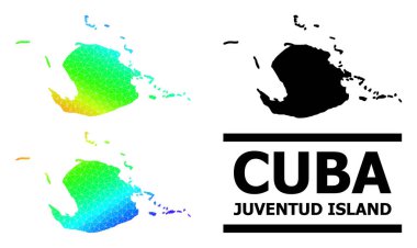 Üçgen, Çapraz Eğimli Genç Ada 'nın Hayalet Renkli Haritası