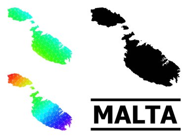 Çapraz Gradyan ile Malta 'nın Çokgen Spektrum Haritası