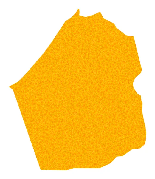 Χρυσός Διανυσματικός Χάρτης του Εμιράτου Ντουμπάι — Διανυσματικό Αρχείο