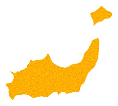 Inagua Adalarının Altın Vektör Haritası