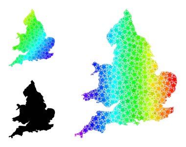 Spektrum Gradyan İngiltere Mozaik Haritası