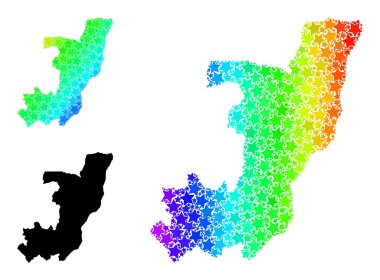 Spektral Renkli Yıldızlar Kongo Cumhuriyeti Mozaik Haritası