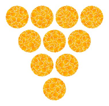 Altın Vektör Üzümler Mozaik Simgesi