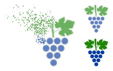Erimiş Nokta ve Orijinal Üzümler Bunch Simgesi