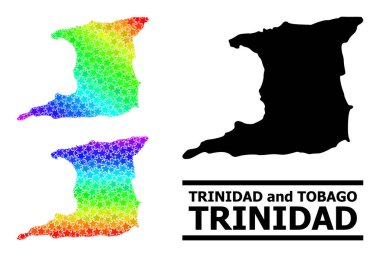 Trinidad Adası Kolajının Yıldız Gradyan Mozaik Haritası