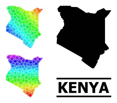 Spektrum Gradyan Kenya Kolajı Mozaik Haritası