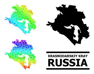 Spektrum Gradyan Krasnodarskiy Kray Kolajı Mozaik Haritası