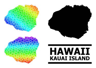 Spektrum Gradyan Yıldız Mozaik Kolajı