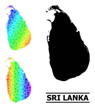 Spektrum Gradyan Sri Lanka Kolajı Mozaik Haritası