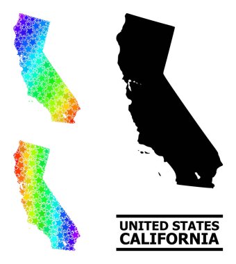 Spektrum Gradyan California Kolajı Mozaik Haritası