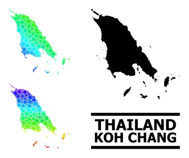 Renkli Hayalet Yıldız Mozaik Koh Chang Kolajı