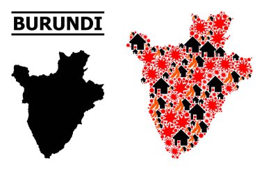 Savaş Şablonu Burundi Haritası