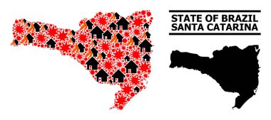 Santa Catarina Eyaleti Savaş Modeli Haritası