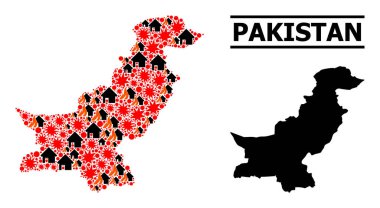 Pakistan 'ın Savaş Kolajı Haritası