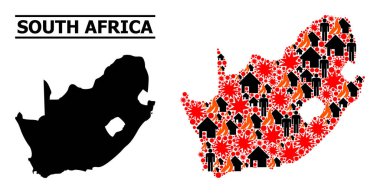 Güney Afrika Cumhuriyeti Savaş Şablonu Haritası