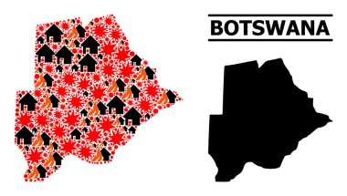Botswana Savaş Mozaik Haritası