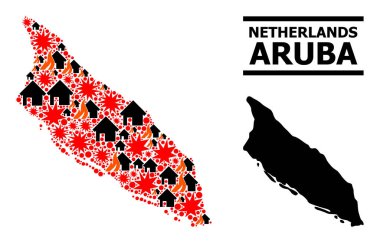 Aruba Adasının Savaş Düzeni Haritası