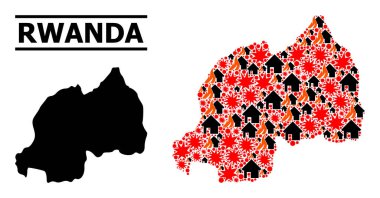 Ruanda Savaş Kolajı Haritası