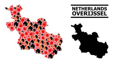 Overijssel Eyaleti Savaş Mozaik Haritası