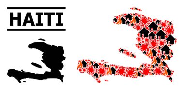 Haiti Savaş Kolajı Haritası