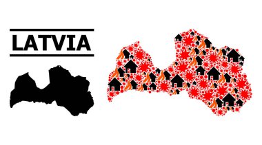 Letonya Savaş Mozaik Haritası