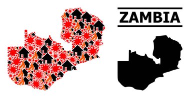 Savaş Kolajı Zambiya Haritası