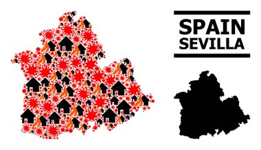 Sevilla Eyaleti Savaş Mozaik Haritası