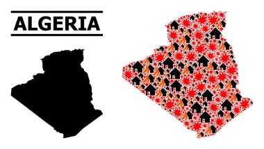 Cezayir 'in Savaş Modeli Haritası