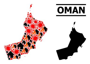 Umman 'ın Savaş Kolajı haritası