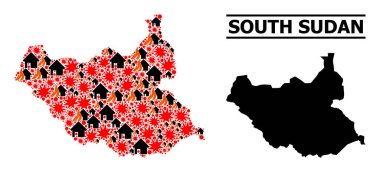 Güney Sudan Savaş Mozaik Haritası