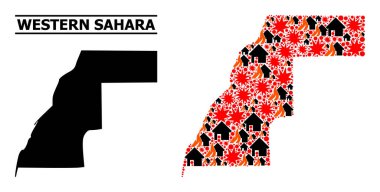 Batı Sahra Savaş Kolajı Haritası