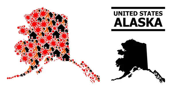 Alaska Eyaleti Savaş Kolajı Haritası