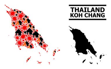 Koh Chang 'in Savaş Modeli Haritası