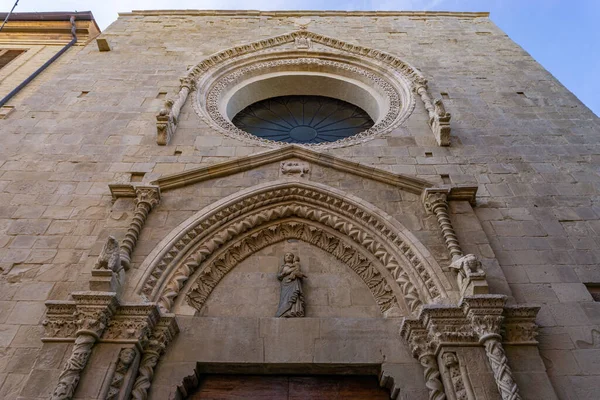 Kerk Van Sant Agostino Met Zijn Voormalige Klooster Een Religieus — Stockfoto
