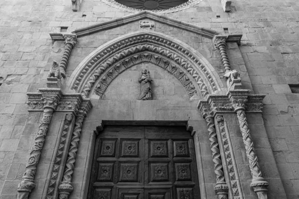 Kostel Sant Agostino Jeho Bývalým Klášterem Náboženská Budova Lanciano Hlavní — Stock fotografie
