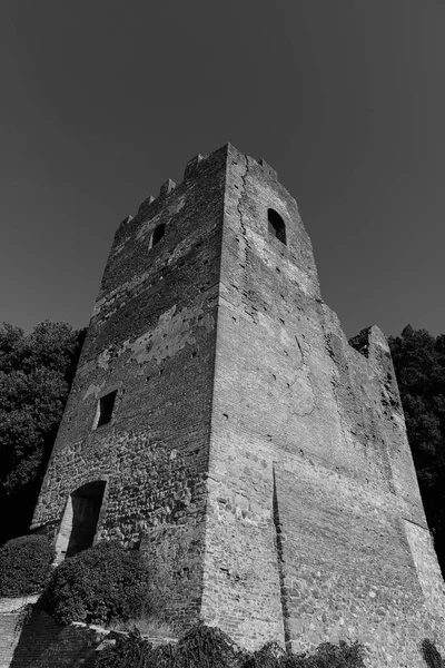 Maldito Chio Parque Corsini Las Torres Fortificadas Dominado Por Majestuosidad —  Fotos de Stock