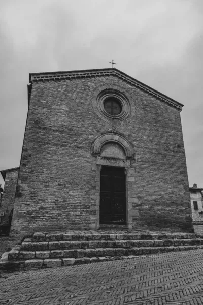 Iglesia San Pietro Forliano Encuentra San Gimignano Provincia Siena Diócesis —  Fotos de Stock