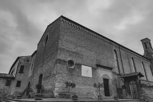 Kostel Sant Agostino Katolické Místo Uctívání Historickém Centru San Gimignano — Stock fotografie