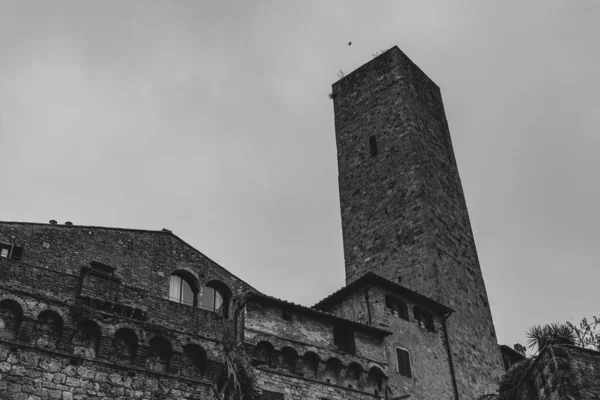 지미냐 San Gimignano 토스카나의 도시이다 세기의 성벽으로 둘러싸여 이곳의 역사적 — 스톡 사진